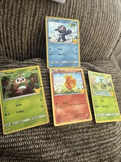 Pokemon Card Lot Of 120 And Tin, 25th Anniversary, Holos, Card Sleeves Included - Image 4