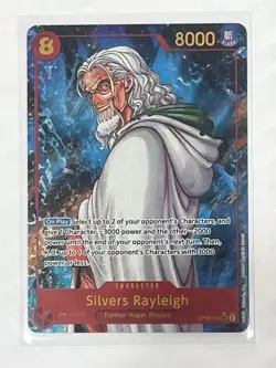 Silvers Rayleigh Alt Art Secre Rare OP08-118 SEC English One Piece NM Card - Image 1