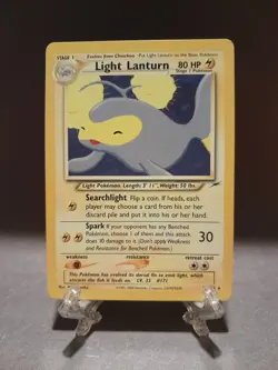 Light Lanturn 23/105 - Neo Destiny Set - Rare Rarity - Pokemon Card - Image 1