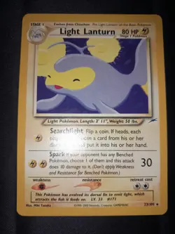 Light Lanturn 23/105 - Neo Destiny Set - Rare Rarity - Pokemon Card - Image 3