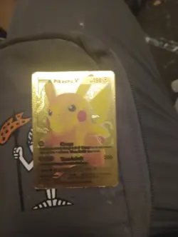 Pikachu V 170/185 Gold Foil Pokemon FAN ART Card HP 190 (TCG) - Image 2