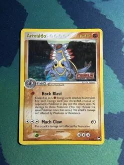 Armaldo 3/108 Ex Power Keepers Reverse Holo Foil Stamped Pokemon Card MP - Image 2