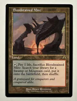 Bloodstained Mire Retro Frame Modern Horizons 3 NM MTG Magic The Gathering - Image 1