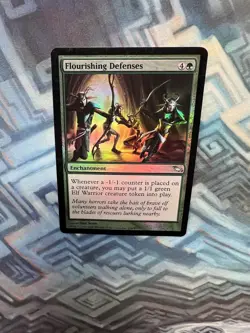 MTG Foil Flourishing Defenses EX/LP+ Shadowmoor - Image 3