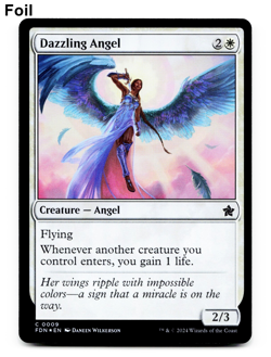 Dazzling Angel (FOIL) - [Foundations] MTG Magic - NM/M ? - Image 1
