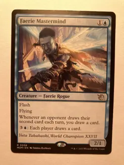 Faerie Mastermind MTG March of the Machine regular NM - Image 1