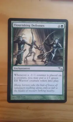 Mtg Carte Magic Shadowmoor Flourishing Defenses English NM - Image 1