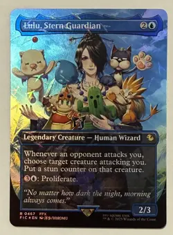 Lulu, Stern Guardian Borderless Chocobo Track Foil Commander: Final Fantasy MTG - Image 1