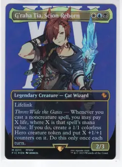 MTG Final Fantasy Commander Surge Foil Mythic #0211 G'raha Tia Scion Reborn - Image 1