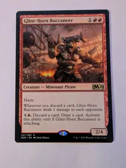 Magic the Gathering Glint-Horn Buccaneer Core Set 2020 Regular NM MTG - Image 1