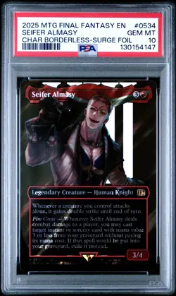 Seifer Almasy 2025 MTG Final Fantasy #0534 Surge Foil PSA 10 - Image 1