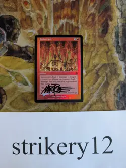 Incinerate - Deckmasters - Foil - Signed by Mark Poole - MTG - Image 1