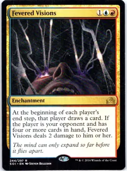 #244 Fevered Visions Shadows over Innistrad Rare - Image 1
