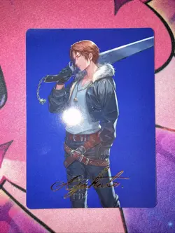 Squall, SeeD Mercenary Gold-Stamped Signature 47/53 Art Series Final Fantasy NM - Image 2