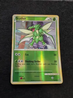 Pokemon TCG Scyther 65/90 HGSS Undaunted 2010 Reverse Holo - Image 2
