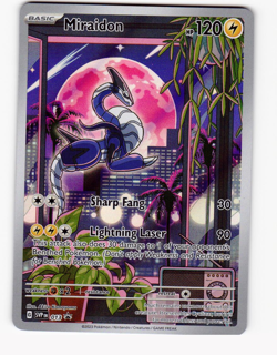 POKEMON SCARLET & VIOLET ETB #013 MIRAIDON BLACK STAR PROMO - NM - Image 1