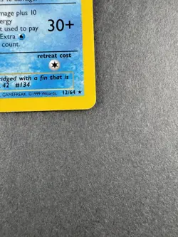 Vaporeon 1st Edition Holo 1999 Pokemon Jungle 12/64 - Image 5