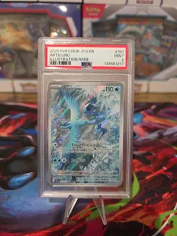 2025 Pokemon JTG EN Journey Together Articuno 161 Illustration Rare PSA 9 - Image 1