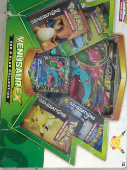 Pokemon TCG Venusaur EX Box 20th Anniversary Red & Blue Collection Generations - Image 4