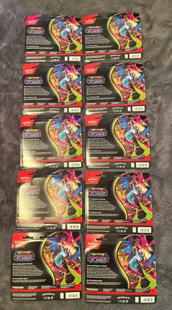 Pokemon Phantasmal Flames Weavile Promo 3-Pack Blister Lot x5 | 15 Boosters NEW - Image 2