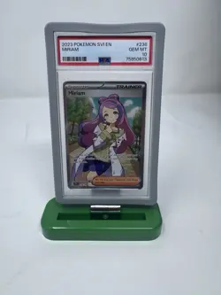 Pokemon Miriam Trainer Full Art Scarlet & Violet Base Set PSA 10 - Image 1