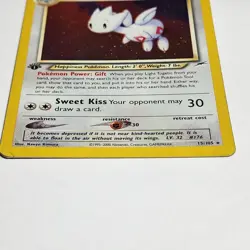 Pokemon Light Togetic 15/105 Neo Destiny Holo MP - Image 3
