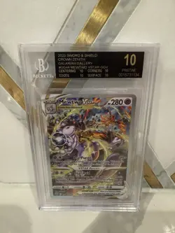 Pokemon Mewtwo VSTAR Crown Zenith Galarian Gallery FA #GG44 BGS 10 BLACK LABEL - Image 1