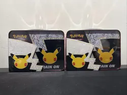Pokemon 25th Anniversary Celebrations Collector’s Chest Lunch Box Lot Of 2 - Image 3