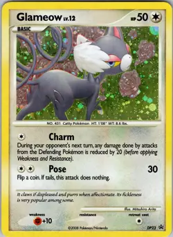 Glameow - DP23 Diamond and Pearl Promos Holo Pokemon TCG NM - Image 1