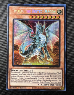 Timaeus the United Dragon MP23-EN003 25th Tin Dueling Heroes Yu-Gi-Oh! NM - Image 1