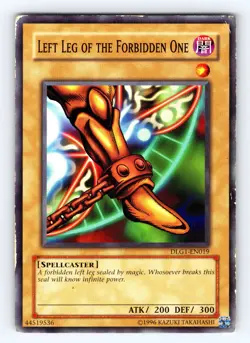 Yugioh Left Leg of the Forbidden One DLG1-EN019 Unlimited Common - MP ?? - Image 1