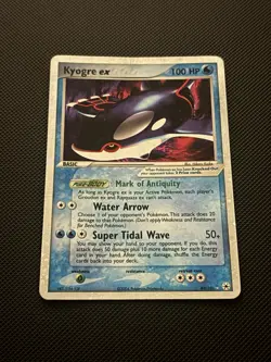 Pokemon TCG Kyogre EX Ultra Rare Holo Card 94/101 Hidden Legends LP/MP Condition - Image 1