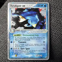 2005 FERALIGATR EX HOLO POKEMON CARD EX UNSEEN FORCES 103/115 NM - Image 1