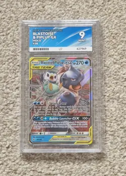 ACE MINT 9 - Blastoise & Piplup GX 38/236 Pokemon Card - PSA BGS CGC - Image 1