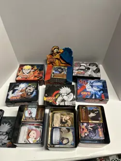 Vintage Naruto TCG Card Lot Of 100 Plus Cards, With Boxes And Tins - Image 1