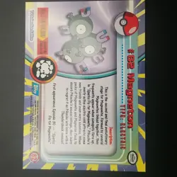 Magneton # 82 - Topps Blue Logo - NON-HOLO - 1999 TV Pokemon Card - NM/LP - Image 2