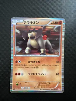 Pokemon Card Terrakion 046/066 1st Edition BW2 Red Collection Holo Rare - Image 1