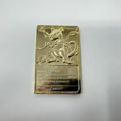 1999 Pokemon 23K Gold Plated Trading Card Only Mewtwo Vintage - Image 2