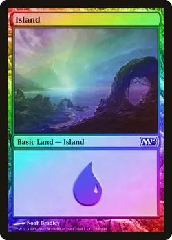 Island (235) FOIL Magic 2013 / M13 NM Basic Land MAGIC GATHERING CARD ABUGames - Image 1