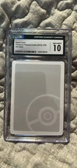 2019 POKEMON PLAYING CARDS JPN OLD MAID SPARE CARD CGC 10 GEM MINT - Image 2