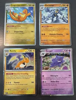 Pokemon TCG Sam's Club 151 4 Mini Tin Promos NM Cosmos Holo Cards - Image 1