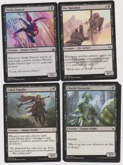 HUMAN KNIGHT BLACK DECK 40 CARDS N-MINT MTG MAGIC UNPLAYED G-54 - Image 1