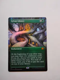 Sylvan Library (Borderless) Dominaria Remastered Foil - Image 1