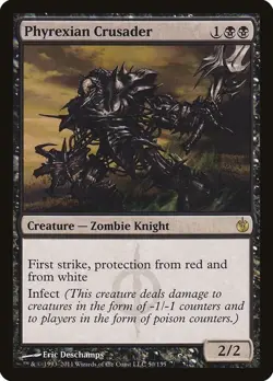 MTG - Phyrexian Crusader - Mirrodin Besieged - Rare [LP] - Image 1