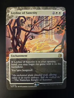Leyline of Sanctity NM Wilds of Eldraine: Enchanting Tales MTG FREE SHIPPING - Image 1