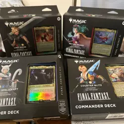 MTG Magic Final Fantasy Set of 4 Commander Decks FACTORY SEALED IN STOCK - Image 1
