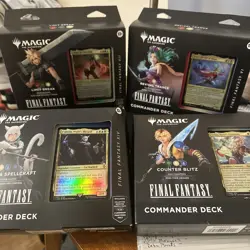 MTG Magic Final Fantasy Set of 4 Commander Decks FACTORY SEALED IN STOCK - Image 2