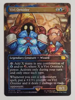 Vivi Ornitier Borderless Chocobo Track Foil MTG Commander: Final Fantasy - NM - Image 1