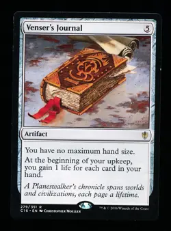 * * 1x Venser's Journal x1 * * Commander 2016 MTG NM Near Mint or Close - Image 1
