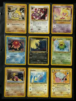Pokemon Neo Revelation 9 Card Lot NM 2001 WOTC TCG Vintage Non Holo - Image 1